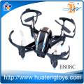 H808C Selfie drone 2.4G helicóptero teledirigido de la cámara del drone nano con la pantalla del icd